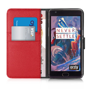 Multifunctional-Wallet-Case-OnePlus3-Red-1